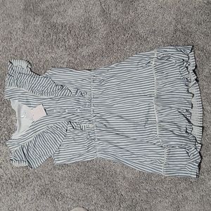 Brand new LC Lauren Conrad dress blue and white strip size xl